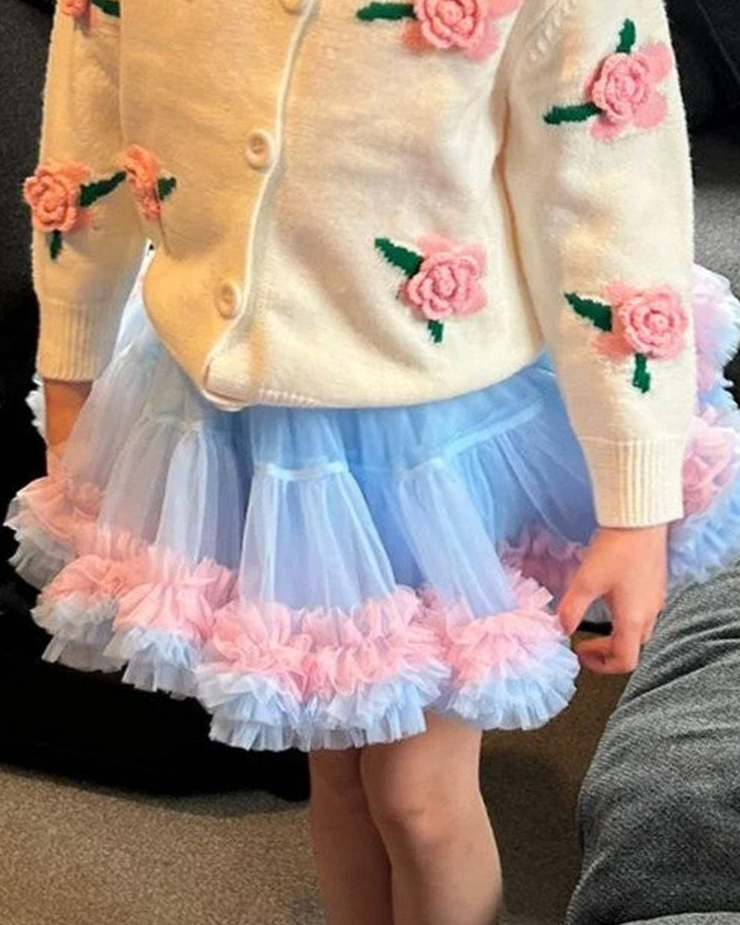Blue and Pink Tutu Skirt