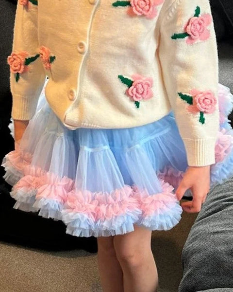 Blue and Pink Tutu Skirt