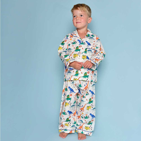 Boy's Dinosaur Cotton Pyjamas