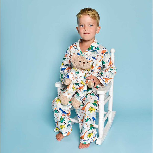 Boy's Dinosaur Cotton Pyjamas