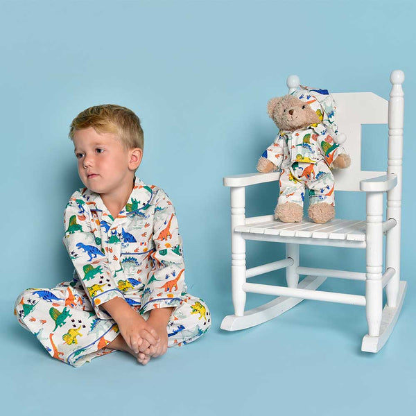 Boy's Dinosaur Cotton Pyjamas