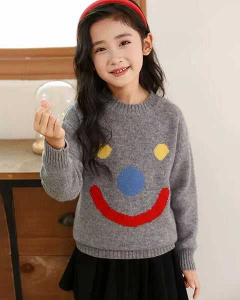 Grey Smiley Jumper