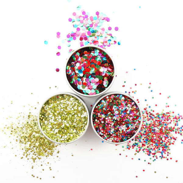 Pride Rainbow Glitter Trio Set