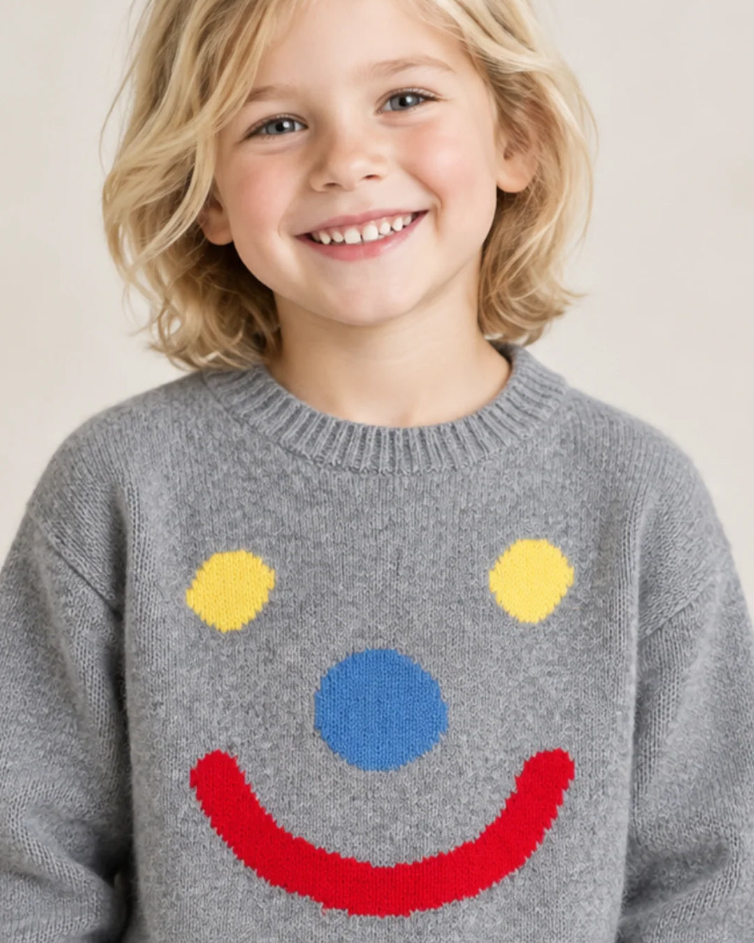 Grey Smiley Jumper