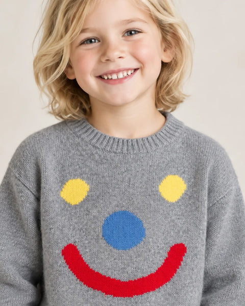 Grey Smiley Jumper
