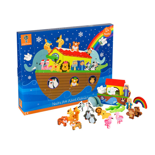 Wooden Noah's Ark Advent Calendar