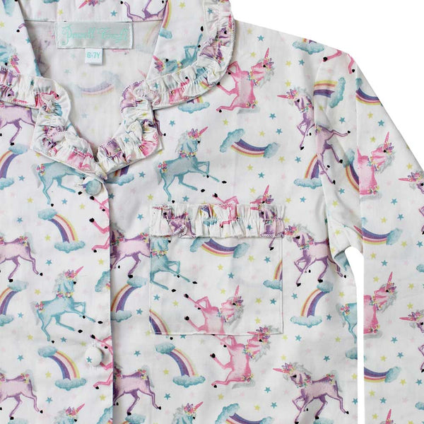 Unicorn Long Sleeved Cotton Pyjamas